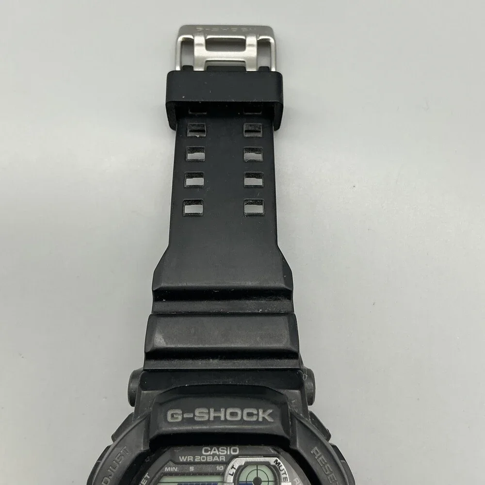 Casio G-Shock GD-350 Mens Watch 50mm Gray Digital Black Resin Alarm New Battery